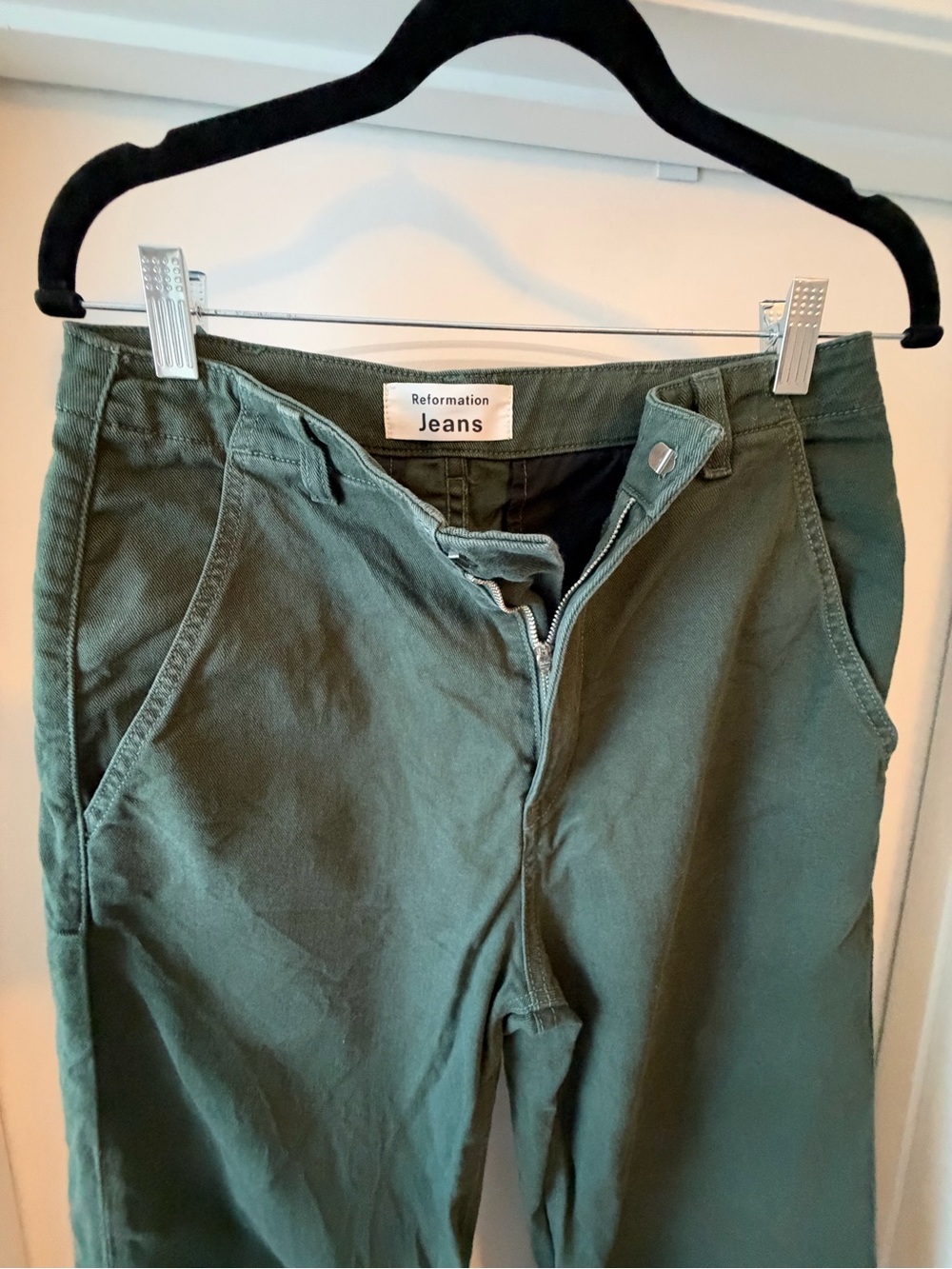 Reformation Olive Green Women’s Chino Pants